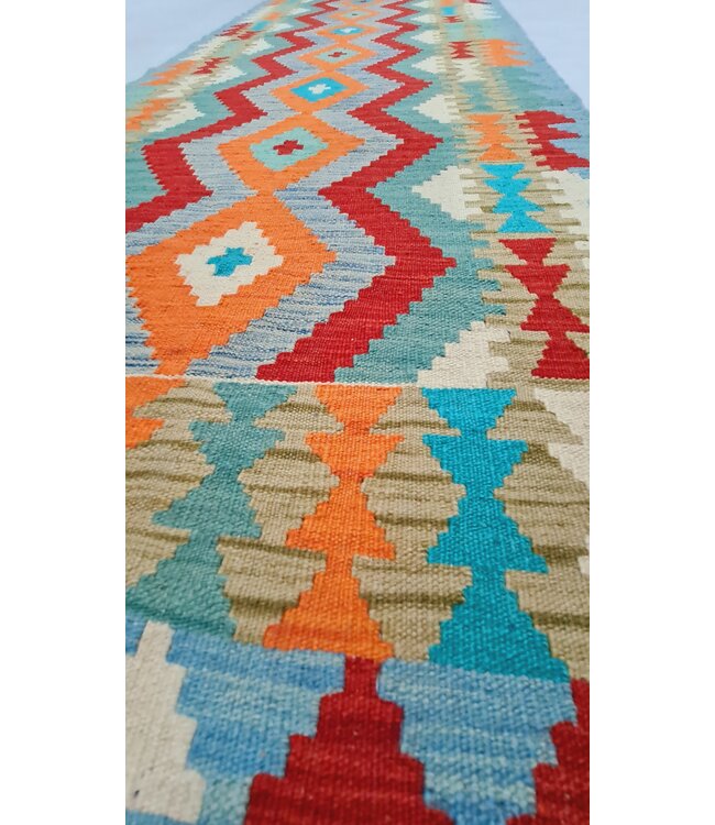 kelim kleed 294x88cm-vloerkleed tapijt kelims hand geweven