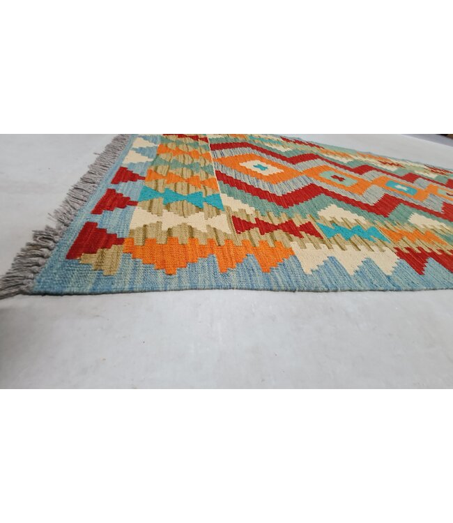 kelim kleed 294x88cm-vloerkleed tapijt kelims hand geweven