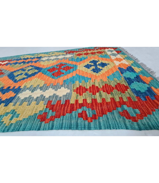 kelim kleed loper 301x85cm  vloerkleed tapijt kelims hand geweven