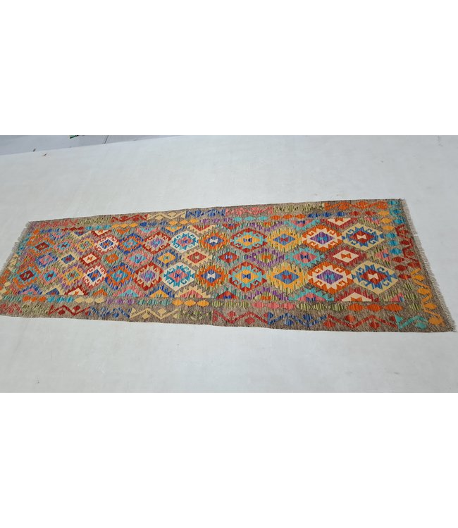 kelim kleed loper 309x90cm  vloerkleed tapijt kelims hand geweven