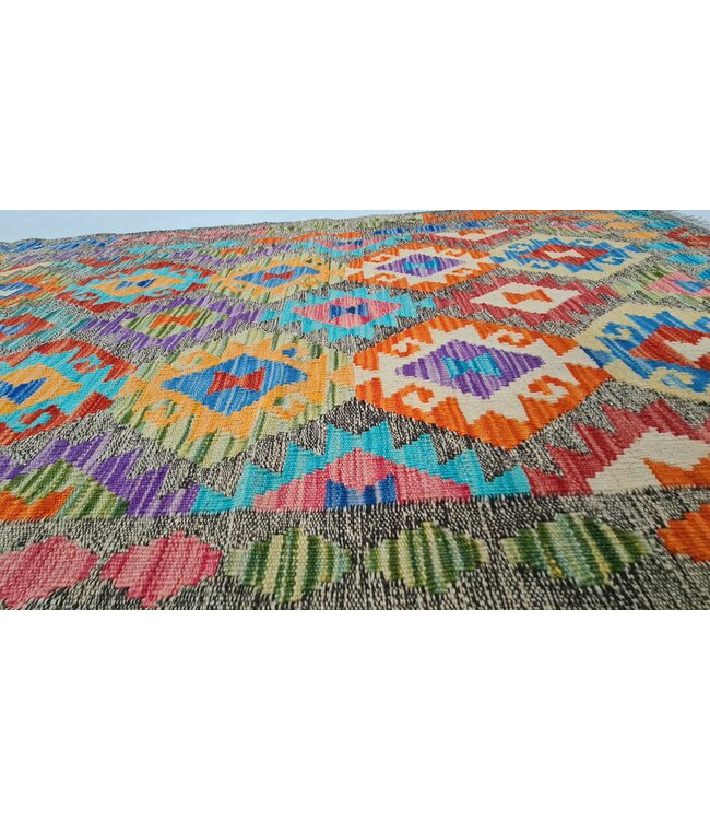 kelim kleed loper 309x90cm  vloerkleed tapijt kelims hand geweven