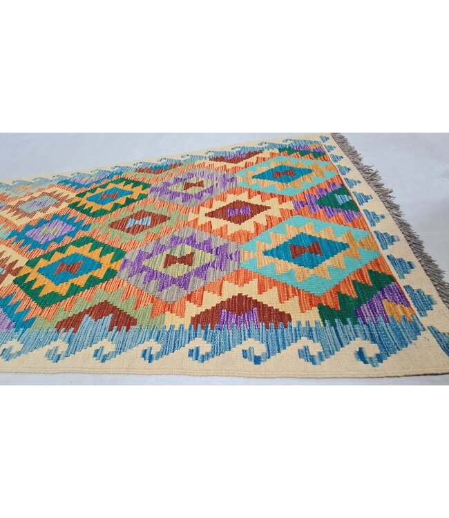 kelim kleed loper  297x85cm vloerkleed tapijt kelims hand geweven