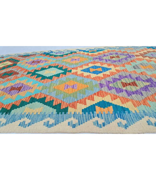 kelim kleed loper  297x85cm vloerkleed tapijt kelims hand geweven