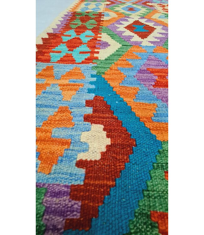 kelim kleed loper 240x81cm  vloerkleed tapijt kelims hand geweven