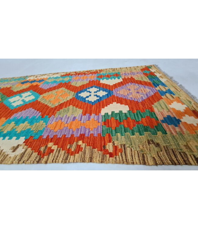 kelim kleed loper 300x81cm- vloerkleed tapijt kelims hand geweven