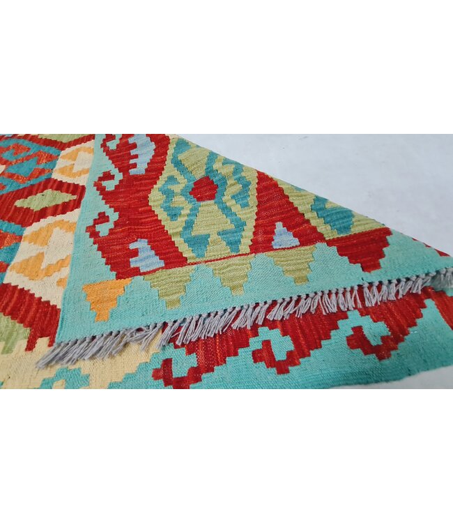 kelim kleed loper 300x81cm- vloerkleed tapijt kelims hand geweven