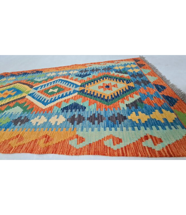 kelim kleed loper  288x78cm- vloerkleed tapijt kelims hand geweven