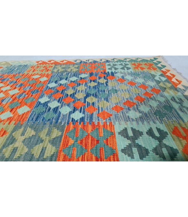 kelim kleed loper  302x83cm- vloerkleed tapijt kelims hand geweven