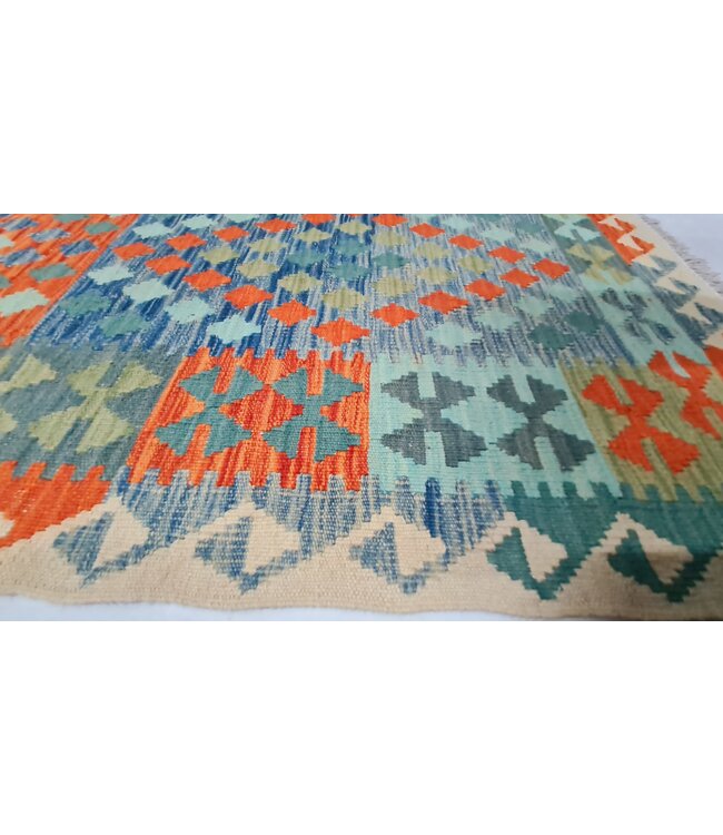 kelim kleed loper  302x83cm- vloerkleed tapijt kelims hand geweven