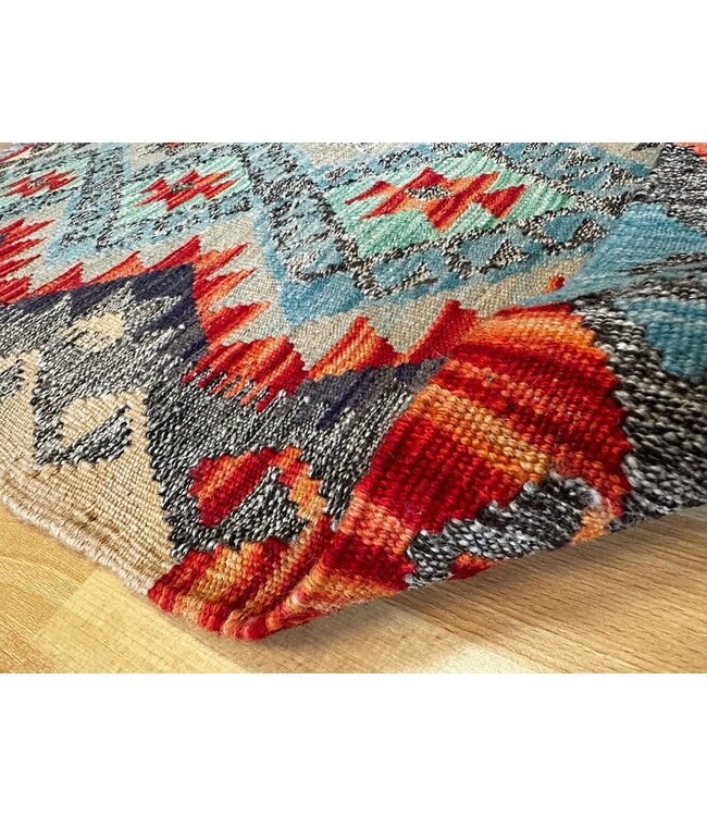 Handgewebte Orientalisch Wolle Kelim Teppich 112x85cm