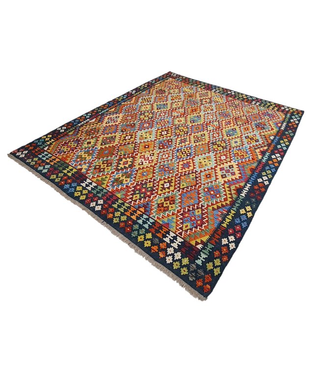 Hand Woven Afghan Wool Kilim Area Rug   297x258cm