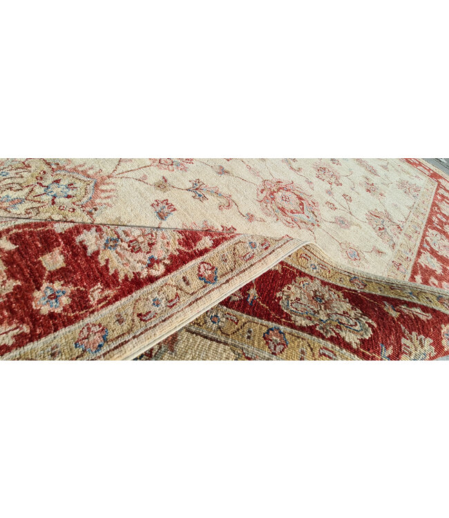 242x166cm Handgeknoopt Ziegler Vloerkleed Wollen Tapijt