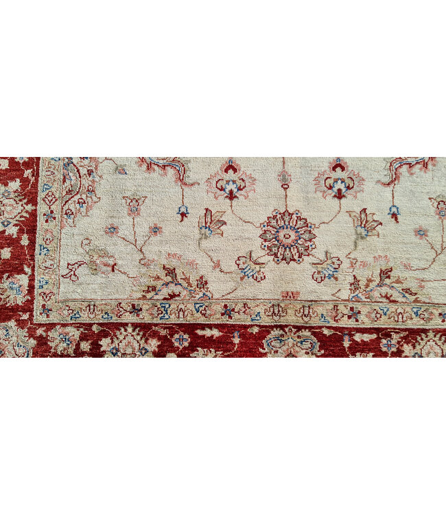 Hand geweven Oosters Kelim Wol Vloerkleed  246x170cm