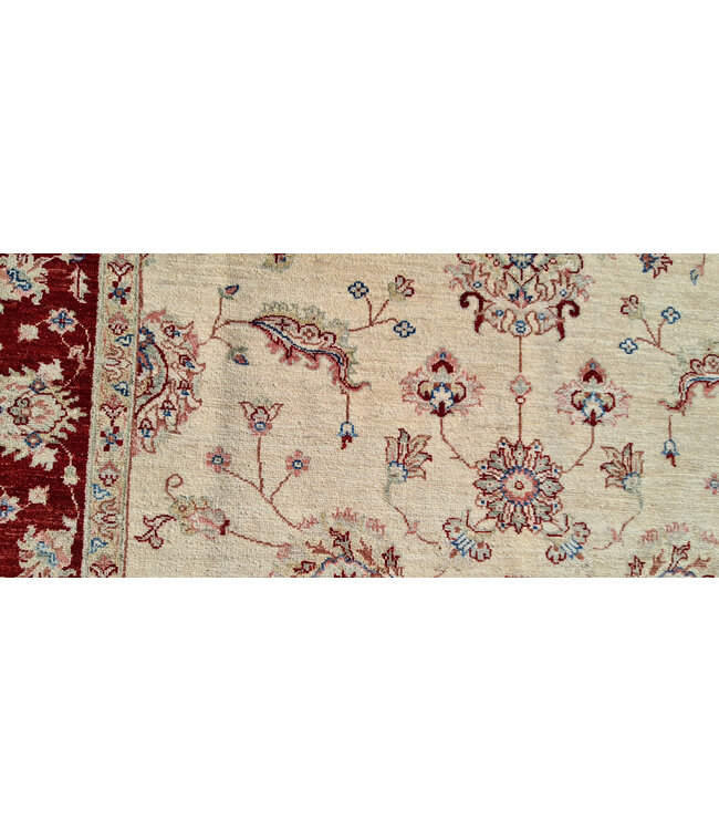 Handgeknoopt Ziegler Vloerkleed Wollen Tapijt  242x174cm