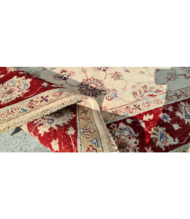 Hand Knotted Ziegler Wool  Rug Oriental Carpet  242x174cm