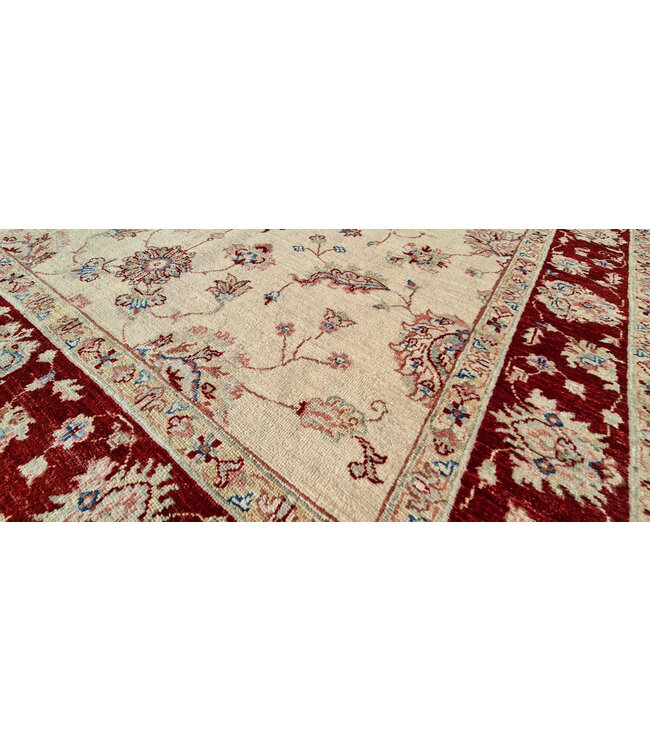 Handgeknoopt Ziegler Vloerkleed Wollen Tapijt  242x174cm