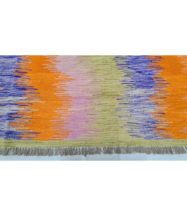 345x242 cm Handmade Afghan Kilim Area Rug Modrn