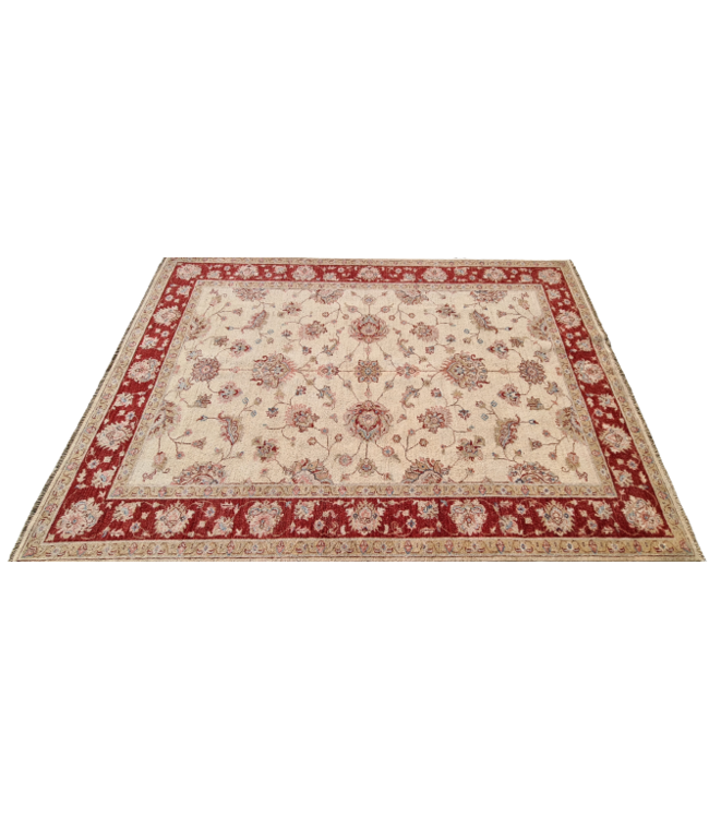 242x166cm Handgeknoopt Ziegler Vloerkleed Wollen Tapijt