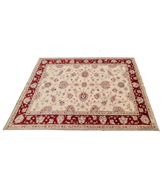 Hand Knotted Ziegler Wool  Rug Oriental Carpet  242x174cm