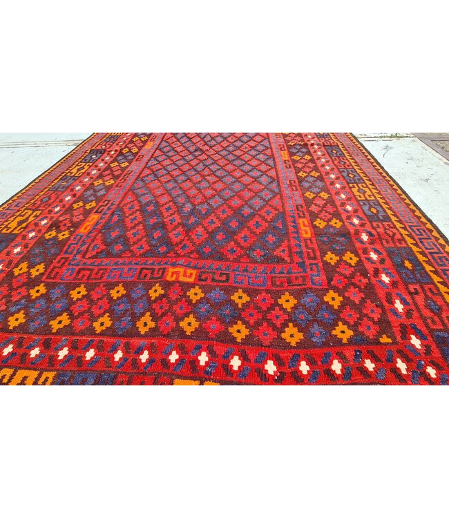 Handgewebte Orientalisch Wolle Kelim Teppich 293 x 179 cm