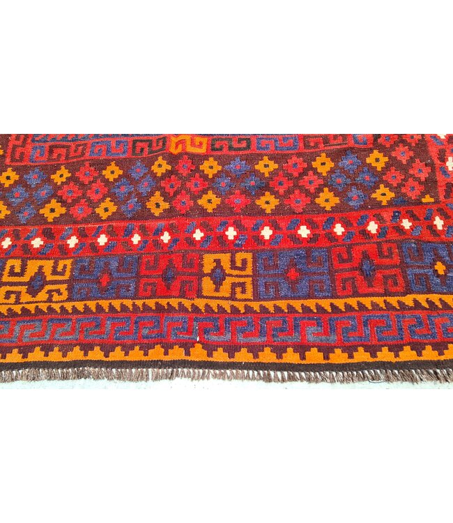Handgewebte Orientalisch Wolle Kelim Teppich 293 x 179 cm