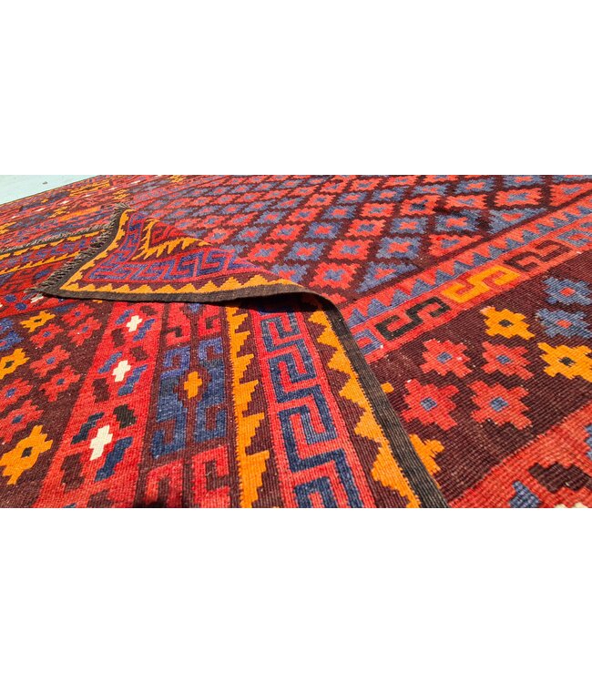 Handgewebte Orientalisch Wolle Kelim Teppich 293 x 179 cm