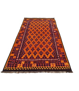 Hand Woven Afghan Wool Kilim Area Rug 312 x 195 cm