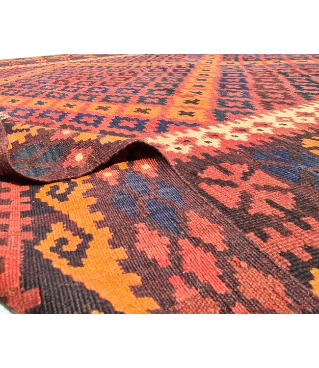 Handgewebte Orientalisch Wolle Kelim Teppich 315 x 196 cm