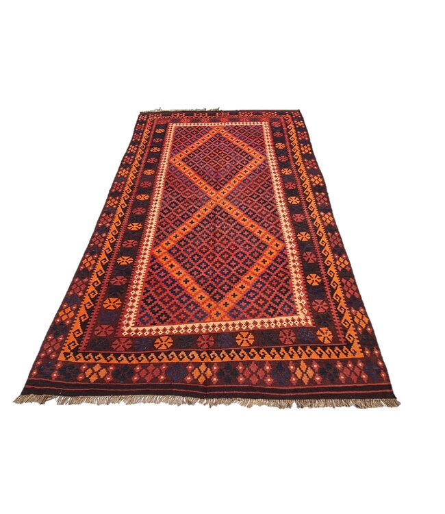 Hand Woven Afghan Wool Kilim Area Rug 315 x 196 cm