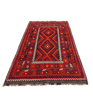 Hand Woven Afghan Wool Kilim Area Rug 285 x 195 cm