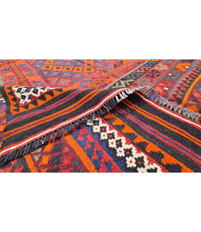 282x206cm Handgewebte Orientalisch Wolle Kelim Teppich