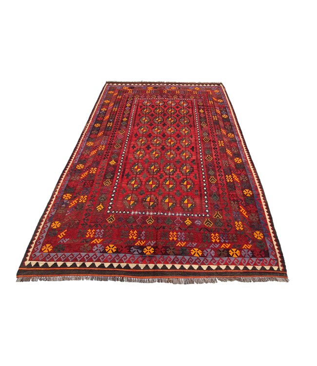 314x200 cm Hand Woven Afghan Wool Kilim Area Rug