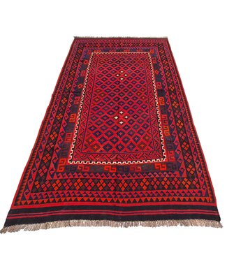 315x182 cm Hand Woven Afghan Wool Kilim Area Rug