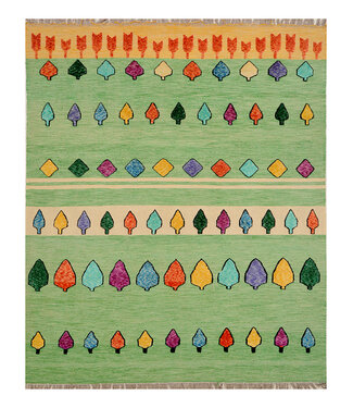 Barjasta hand knotted & woven Afghan Kilim Area Rug Modern 297x244cm Barjasta hand knotted & woven Afghan Kilim Area Rug Modern 297x244cm