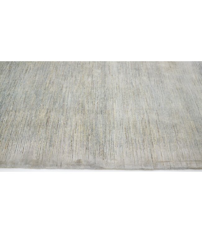 Monotoon crèmekleurig vloerkleed 307 x 079 cm