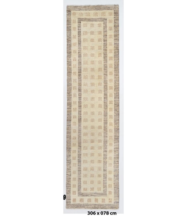 Creme Earth Rug 306 x 078 cm