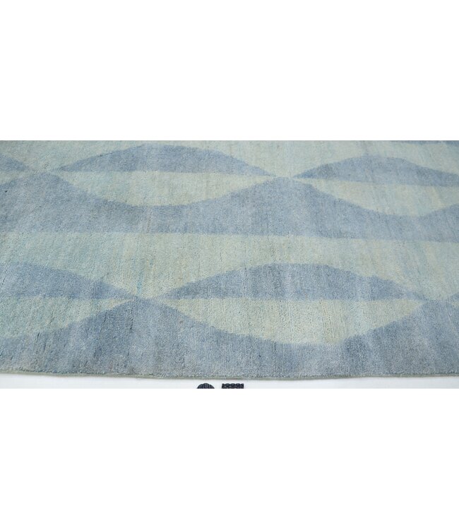 Moderner grüner Louie-Teppich, 240 x 078 cm