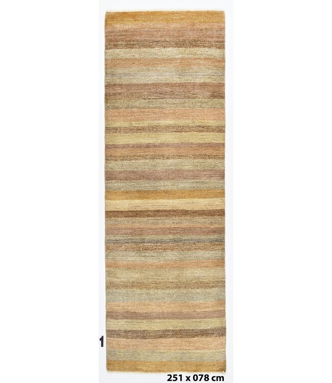 Modern gestreept vloerkleed 215 x 078 cm