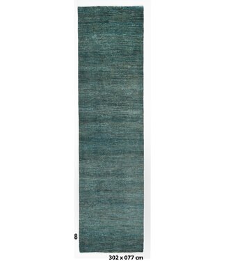 Kelimshop Smaragdgrüner Teppich 302 x 077 cm Kelimshop Smaragdgrüner Teppich 302 x 077 cm