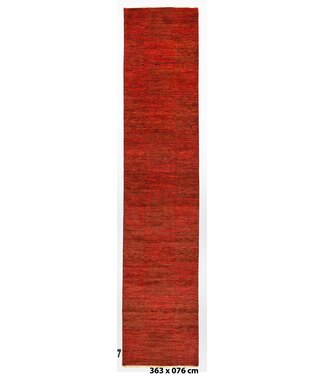 Kelimshop Scharlachroter Teppich 363 x 076 cm Kelimshop Scharlachroter Teppich 363 x 076 cm