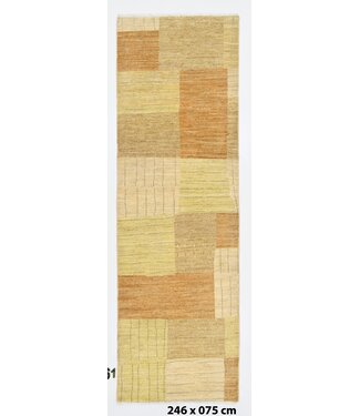 Kelimshop Earthsquare Teppich 246 x 075 cm Kelimshop Earthsquare Teppich 246 x 075 cm