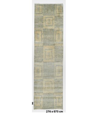 Kelimshop Quadra Green Rug 276 x 075 cm