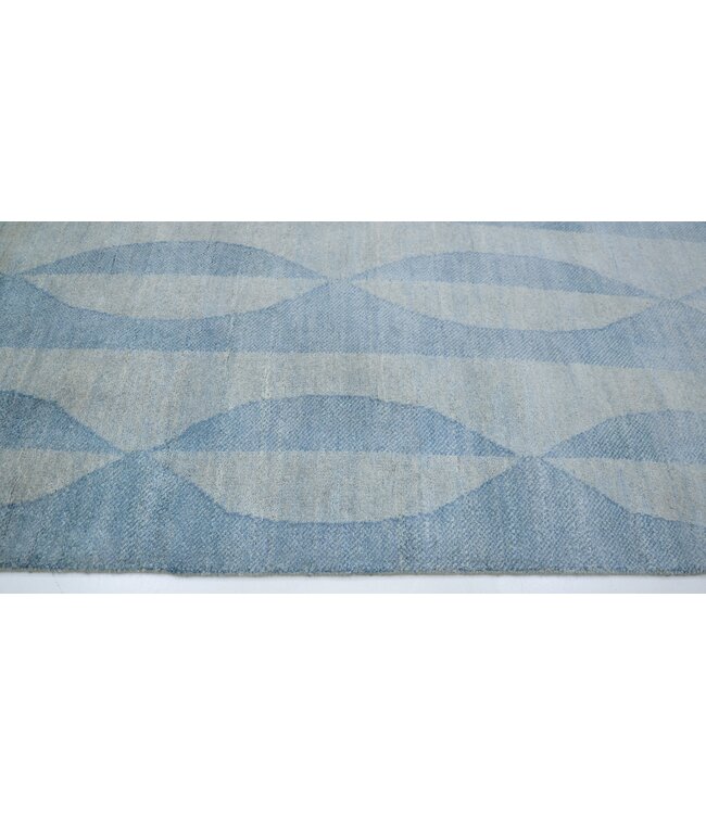 Modern Louie groen vloerkleed 255 x 072 cm