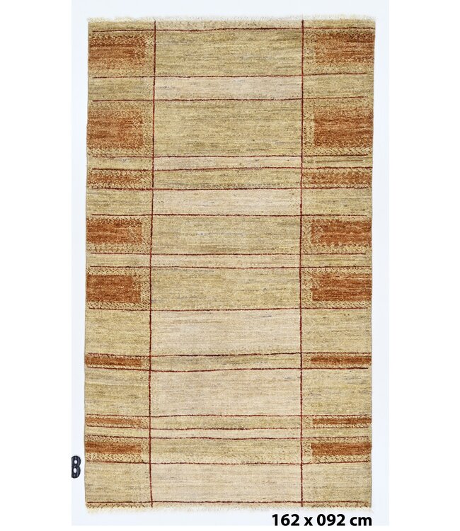 Orange  Windowpane Rug  162 x 092 cm