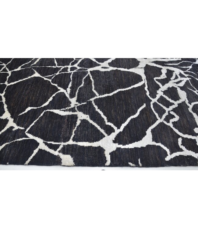 Black Zebra Rug 253 x 163 cm