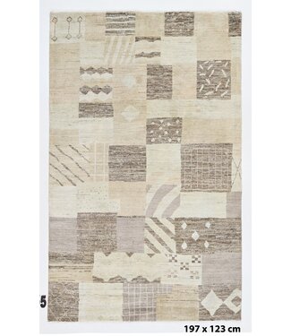 Plain Abstract Rug 197 x 123 cm