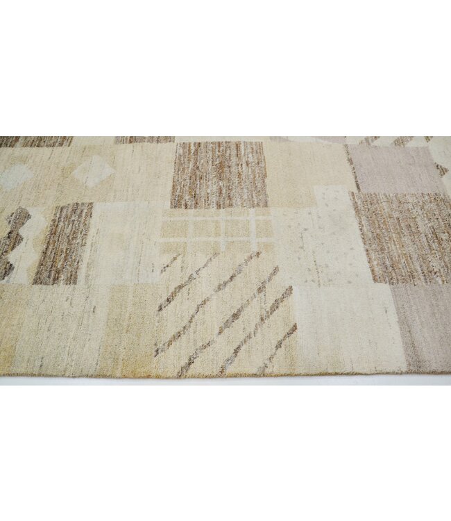 Effen abstract vloerkleed 197 x 123 cm