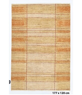 Kelimshop Orangefarbener Fensterscheibenteppich 177 x 120 cm Kelimshop Orangefarbener Fensterscheibenteppich 177 x 120 cm