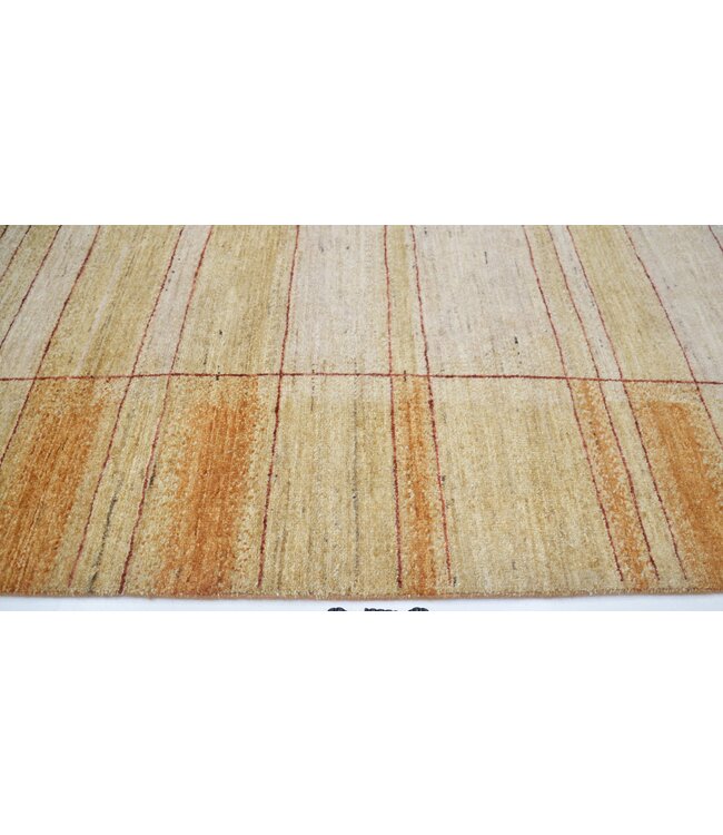 Orange  Windowpane Rug 177 x 120 cm