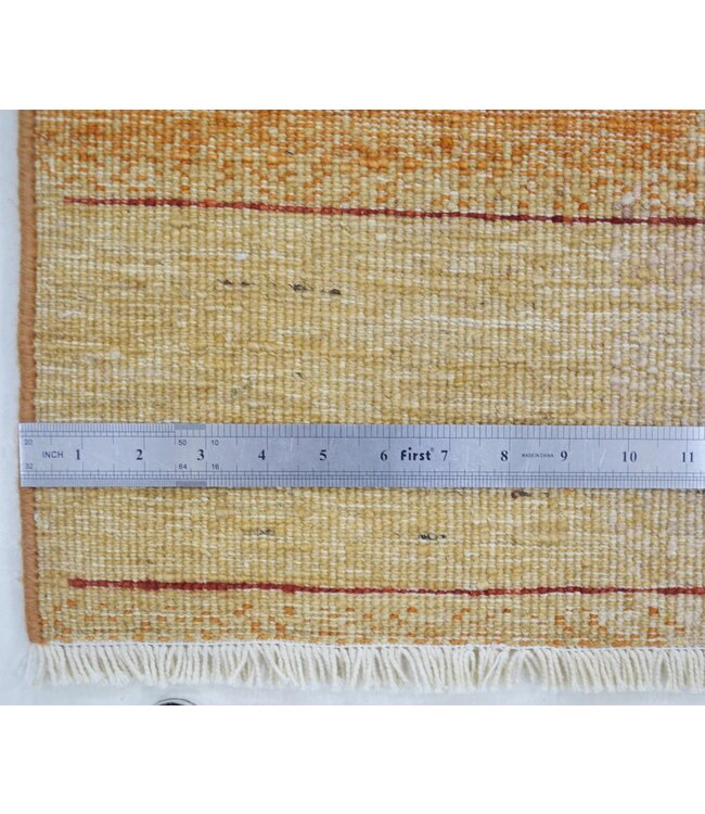 Orangefarbener Fensterscheibenteppich 177 x 120 cm